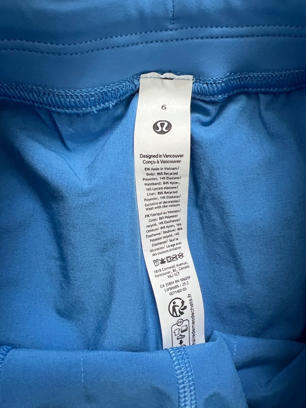 Lululemon Pool Party Blue Adapted State Perforated HR Joggers Size 6 NWT - Picture 3 of 8